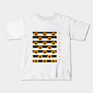 Sunflower lover pattern mask Kids T-Shirt